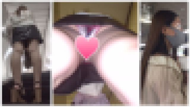 逆さ撮りの瞬間5☆ミニスカギャル☆(マスク顔出し/生パン/生足/フラッシュ撮影/スマホぶっ込み/エスカレーター&エレベーター追跡 サンプル画像