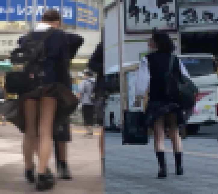 【オリジナル撮影】制服ＪＫ　風でスカートふわりＰＡＲＴ７【動画】 サンプル画像