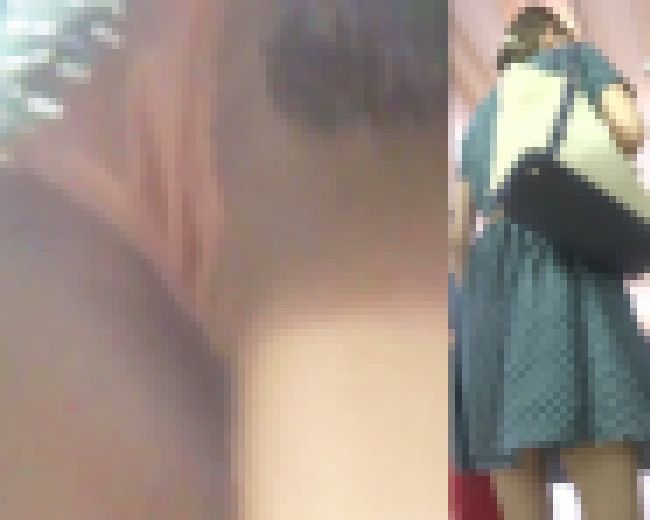 パンチラ盗撮 OLさん ピンクパンツを階段で激撮 サンプル画像