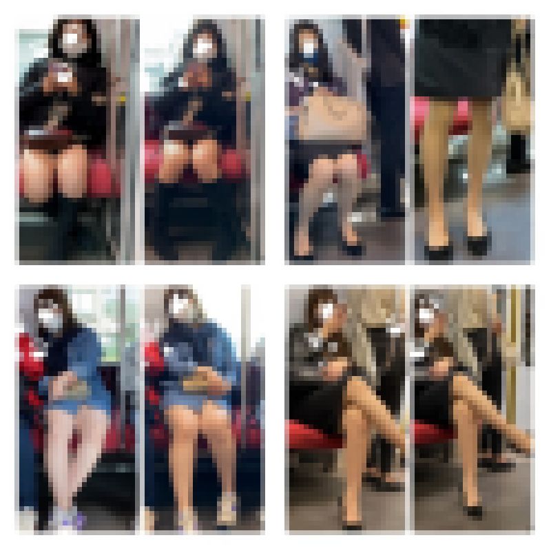 4名の美人お姉さんのエロ過ぎる対面生足・パンスト美脚483 サンプル画像