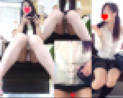 【電車盗撮セットPチラ透けブラ】美少女２人の丸見え対面パンチラ撮りSPセット サンプル画像