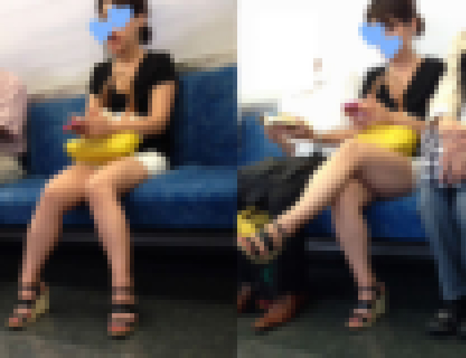 ねっとり舌舐め・・キリッとしてるのにえっちな生脚 サンプル画像