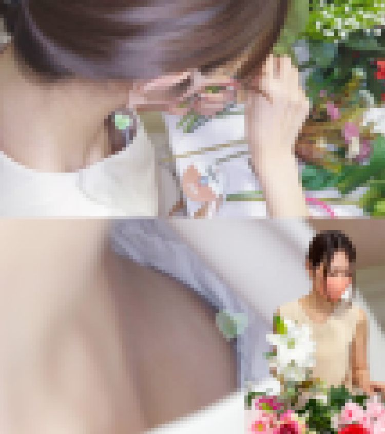 [胸チラ]ブーケスクールでの無防備なおっぱい、パンチラ サンプル画像