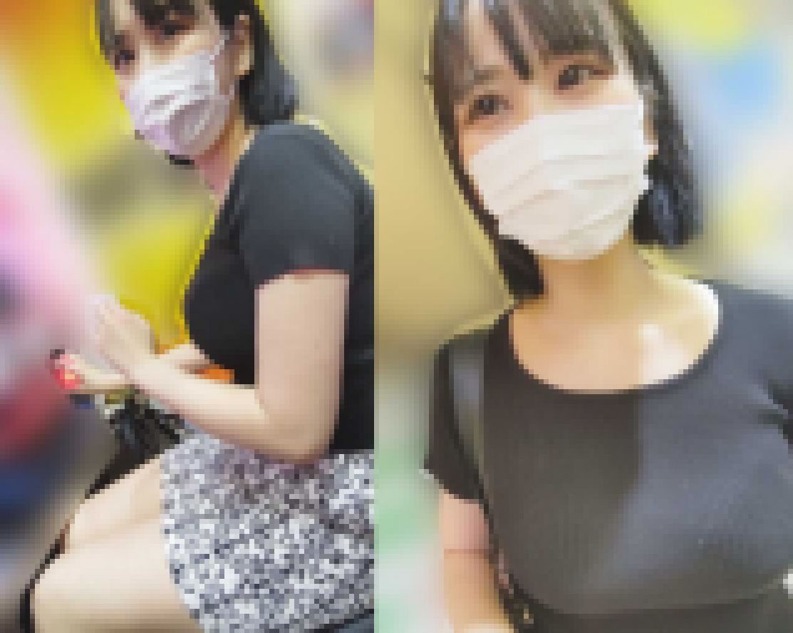 ※再販※【パチ負け女】【交渉痴漢】世田谷区O店／1パチで時間潰してた100センチ爆乳ミニスカOL　※即ハメ中出し【高画質】 サンプル画像