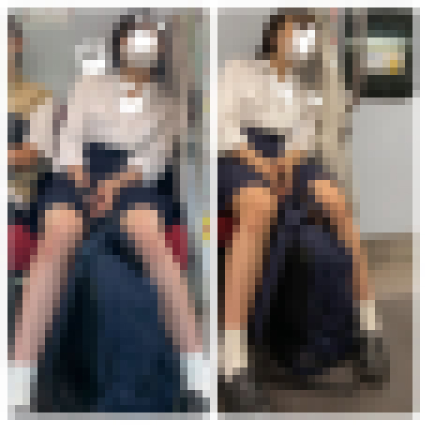 うたた寝するJK風S級制服美女の対面エロ過ぎるミニスカ生脚304 サンプル画像