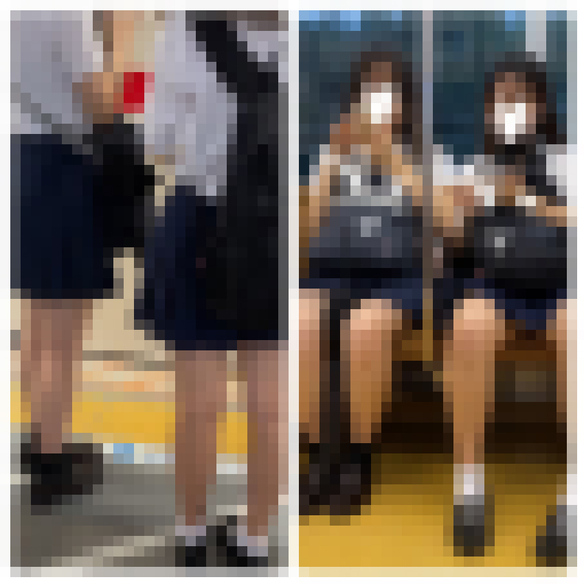仲良しJK風制服S級美女の対面エロ過ぎるミニスカ生脚309 サンプル画像
