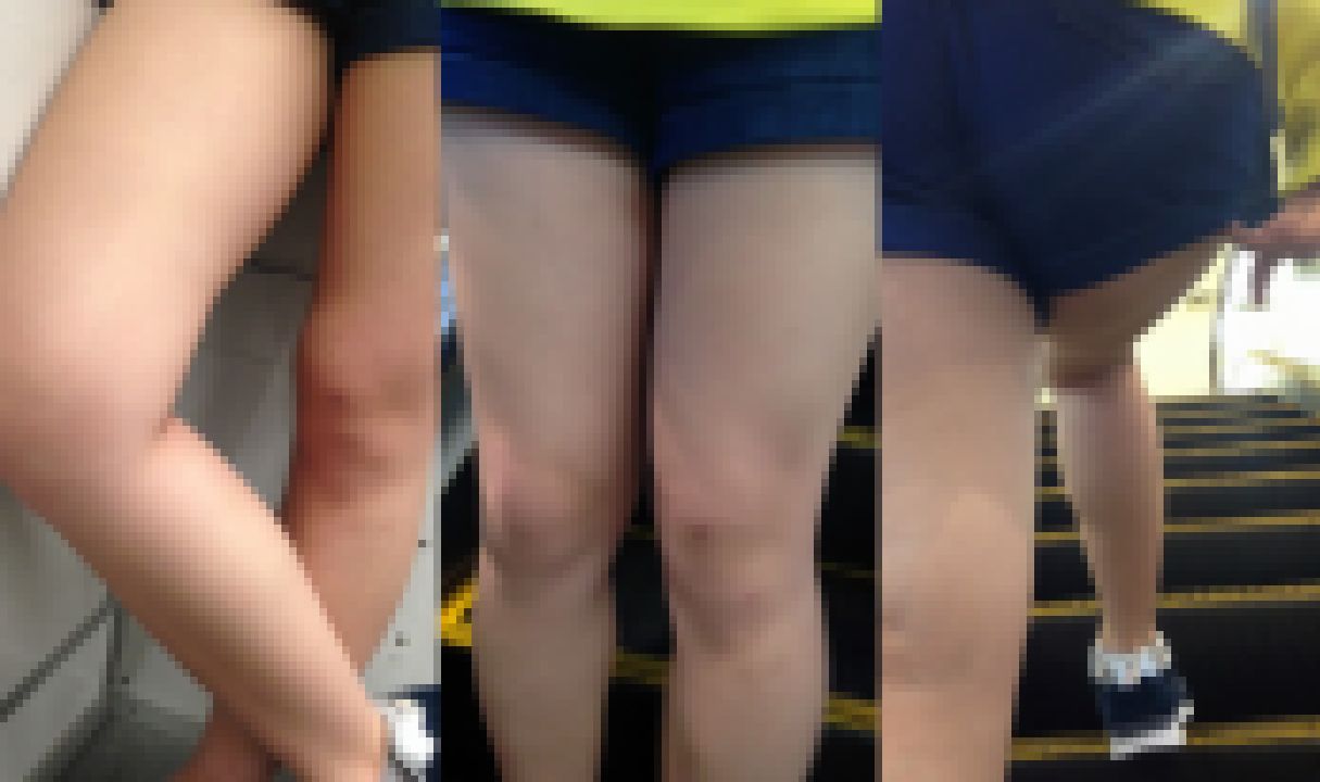 卑猥なショーパン生脚JD執拗追跡 サンプル画像