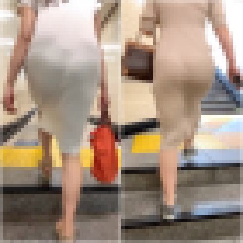 【2名・高級奥様のワンピース着衣尻】 サンプル画像