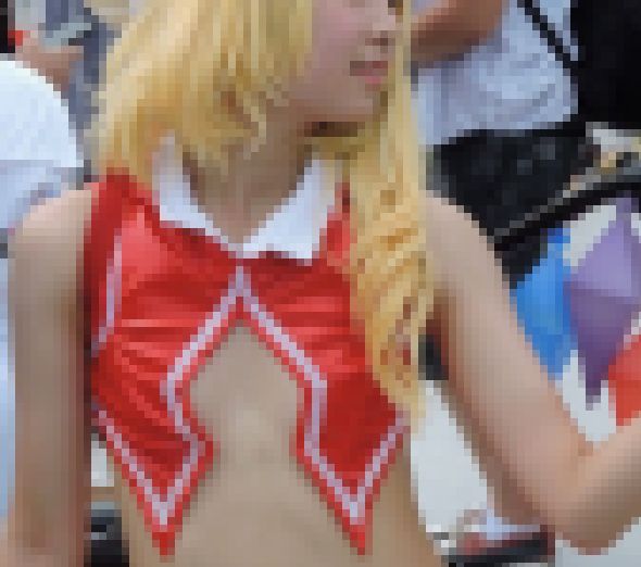 見事なまでのまな板貧乳ｗへそ出しコスプレ2017夏【動画】イベント編 3807と3801セット販売 サンプル画像