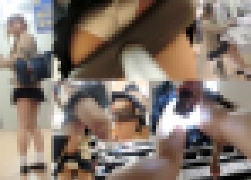 逆さの瞬間part53（尻接写撮り,めくり,顔写,白P10発) 【逆さ撮り】 サンプル画像