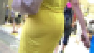 【HD高画質】柔らかイエローワンピ しっかりくっきりVライン サンプル画像