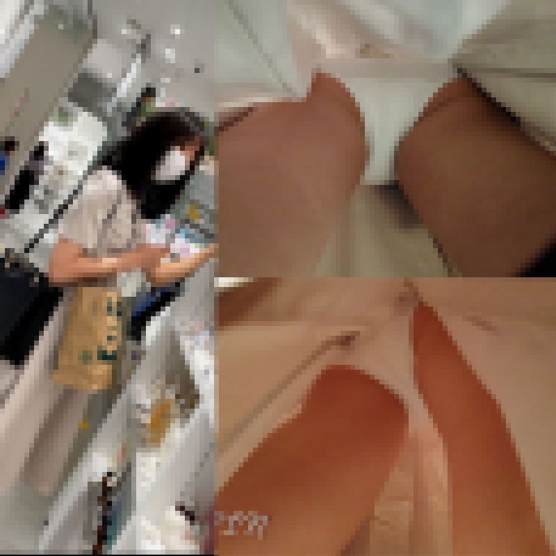 【4K】○○坂にいそうなアイドル系美少女のロング丈ワンピースの中 サンプル画像