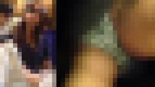 【顔出し】 パンチラ172 白と水色のボーダー柄のパンティ サンプル画像