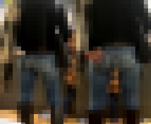 カッコ良すぎるデニムヒロイン ブランドデニムに黒ブーツお洒落なマフラー 【街中風景023】 サンプル画像