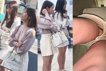 大人お姉さん2人組 パンチラ撮りバレ→パンティ見せ神展開→と思いきやカツアゲ→反撃の4P中出し昏●姦 サンプル画像