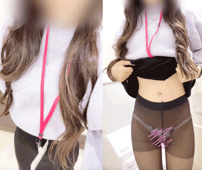 後輩くんにバレちゃったかな・・お仕事中にこっそり撮影・・?どきどきおま◯こ見せつけ動画? サンプル画像