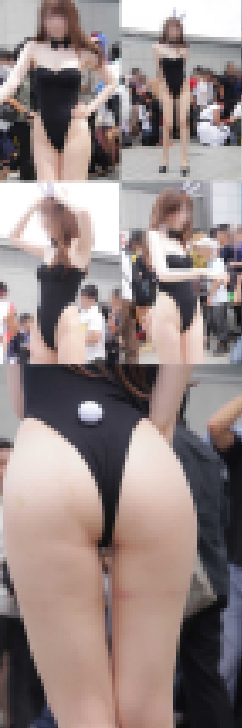 【写真】コ●ケの長身167cmの色白脚長ふんわり美人レイヤーのハイレグバニー（エントランス編）　神盛り670枚！　サンプル画像2