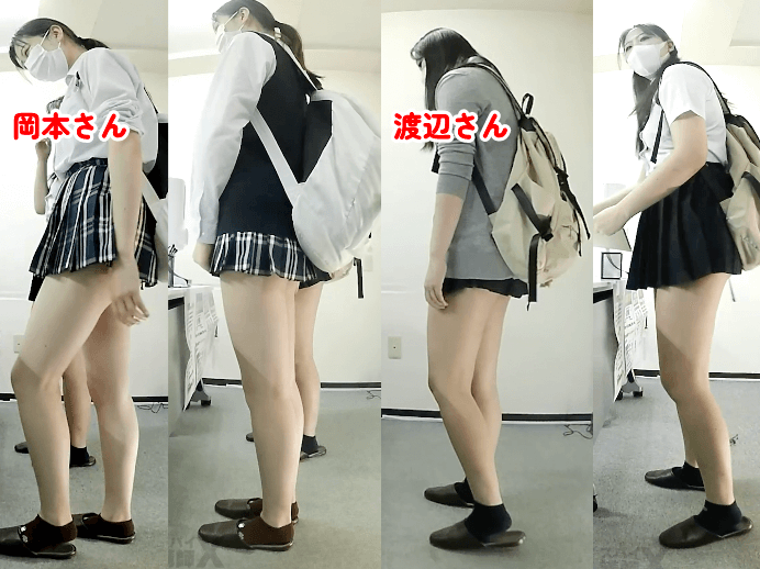 【予備校内隠し岡本さん/渡辺さん編】殿堂入り美少女2名再臨/3日分 サンプル画像1