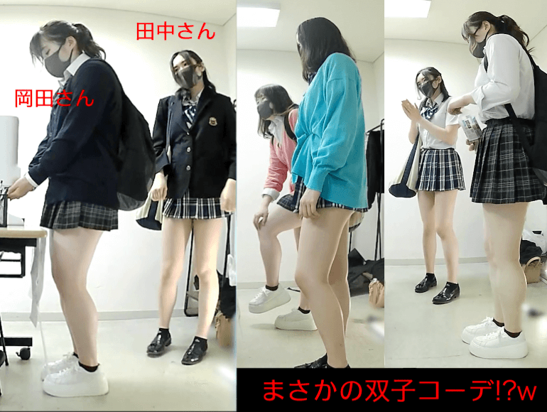 【予備校隠し鳥4日8種/青い田中さんピンクの岡田さん　サンプル画像1