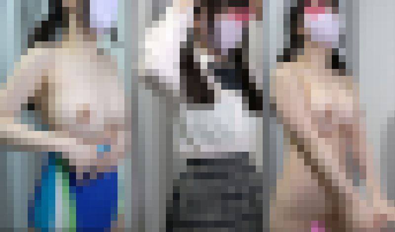 【H】制服女子の試着室盗撮！まん丸天然美巨乳と張りのあるむちむちお尻をじっくり３視点観察。 サンプル画像