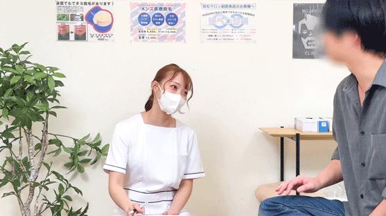 【隠し撮り】広告で良く見るメンズ脱毛店 施術中にナンパ 成功して中出しセックスに発展 Yさん（仮名）　画像