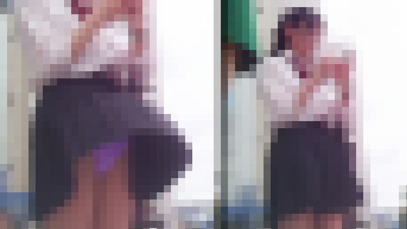 【フロント風チラ】優等生風ポニテ制服JKは履いてるPも偏差値が高かった！？ サンプル画像