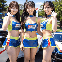 【動画】激かわレースクイーン撮影！70人！生パンとノーパンの子もいました！ サンプル画像