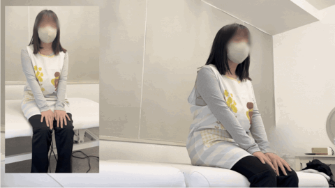 【触診3】保育士さんのHカップ巨乳を本格揉みしだき！乳首責めで「ダメ…」と喘ぐ敏感ボディを治療名目でイカせ寸前 サンプル画像