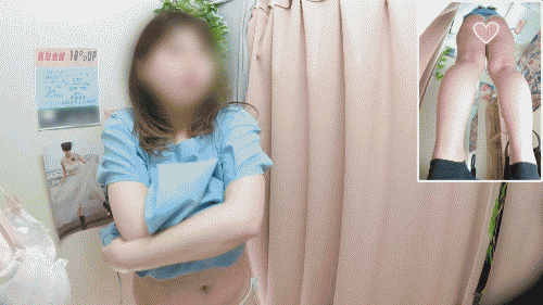 暑い夏は大きく実ったFカップ相当のスイカっぱいに、大ぶりの桃尻はいかがすかぁ〜〜? 僕のお店の試着室648 サンプル画像