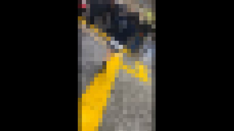 [乗車記録198] マスク着用・ブレザー＆チェックミニ個体。至近距離コンタクトによる反応記録　サンプル画像2