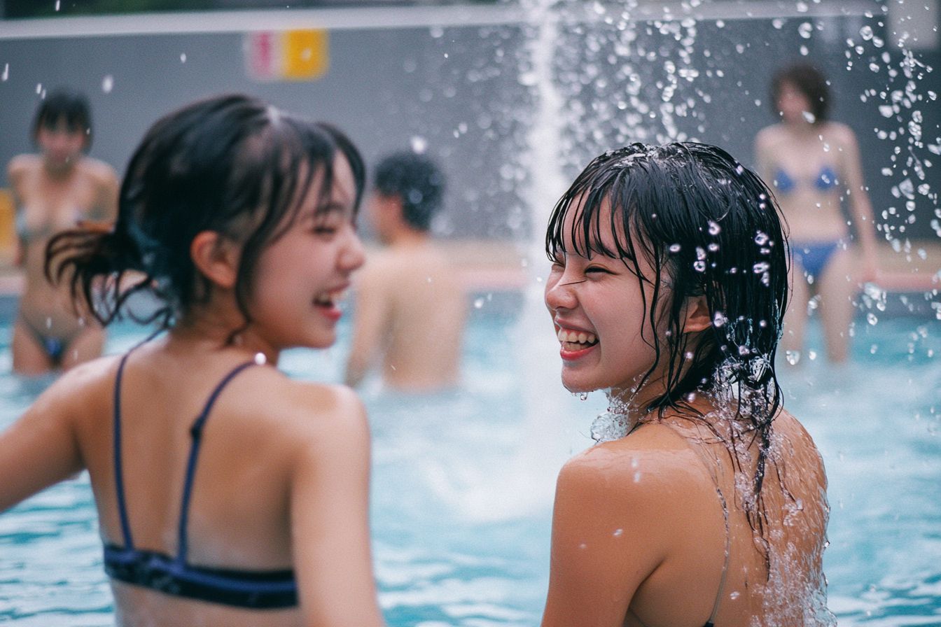 市営プール画像　千葉県　市川市　2025年08月17日　県営プール　画像
