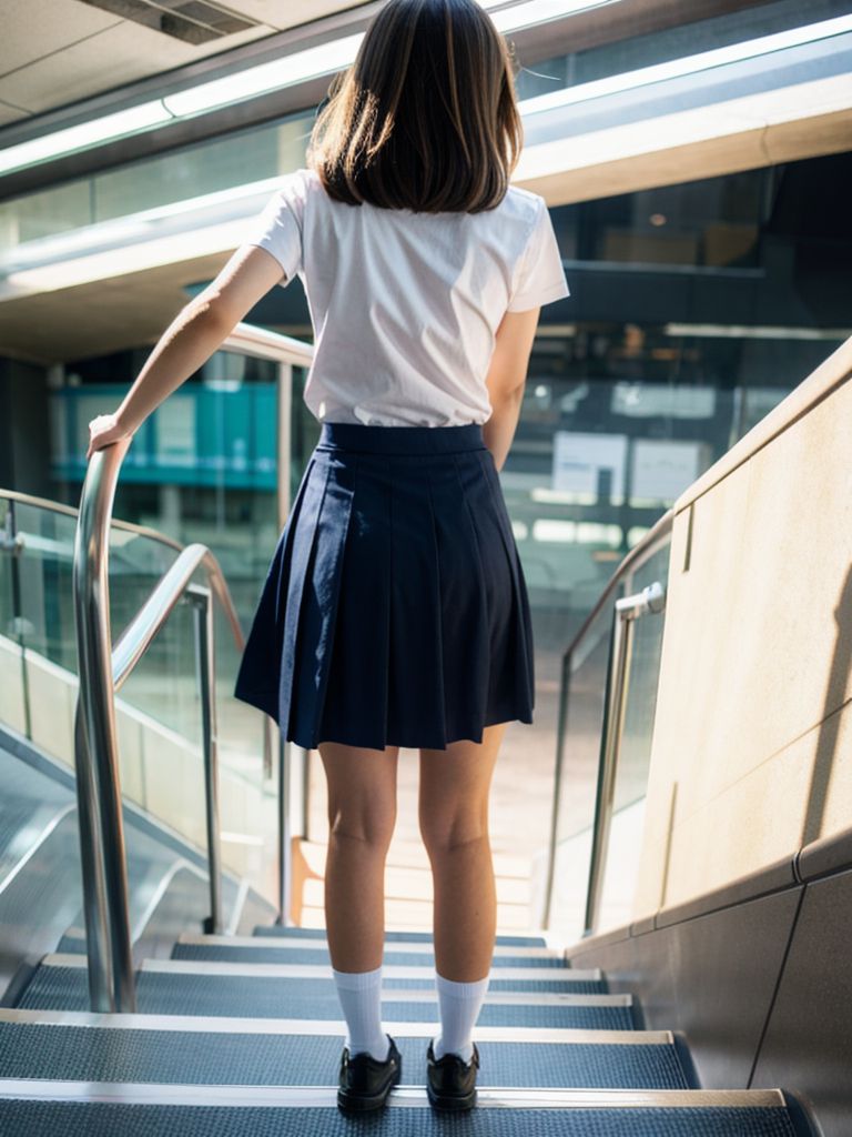 今日のパンチラ画像 東京都 羽村市 2024年06月08日 逆さ撮り 画像