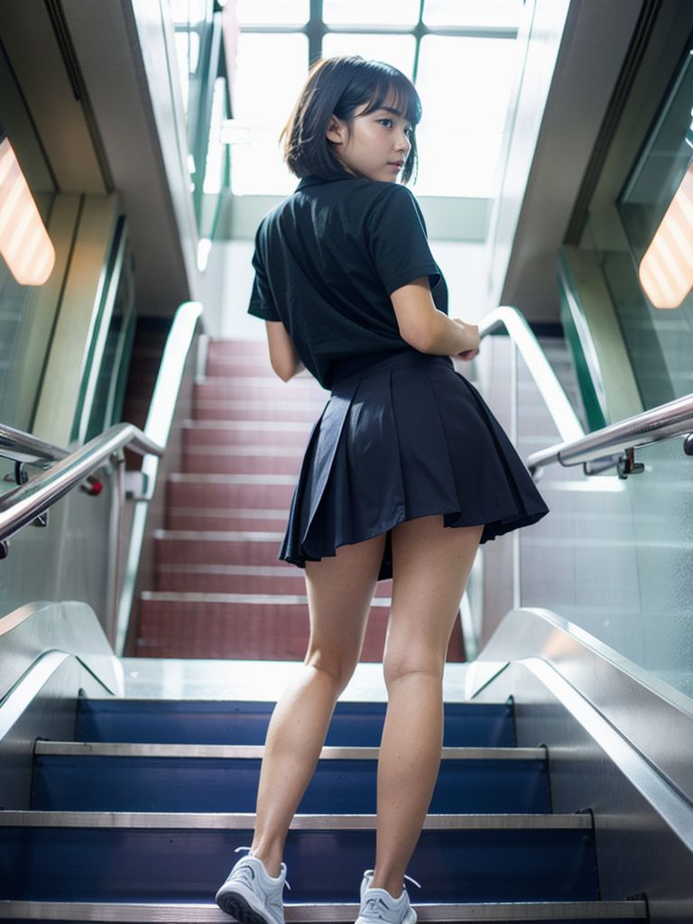 今日のパンチラ画像　長崎県　大村市　2024年06月23日　逆さ撮り　画像