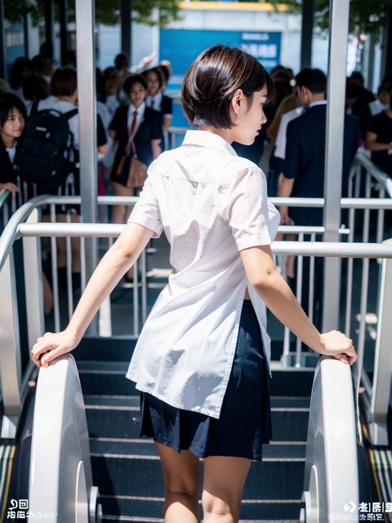 今日のパンチラ画像　大阪府　枚方市　2024年08月30日　逆さ撮り　画像