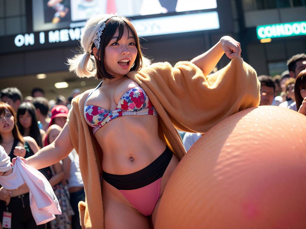 オリジナル素人　むつ市　過激フラッシュモブ　画像2