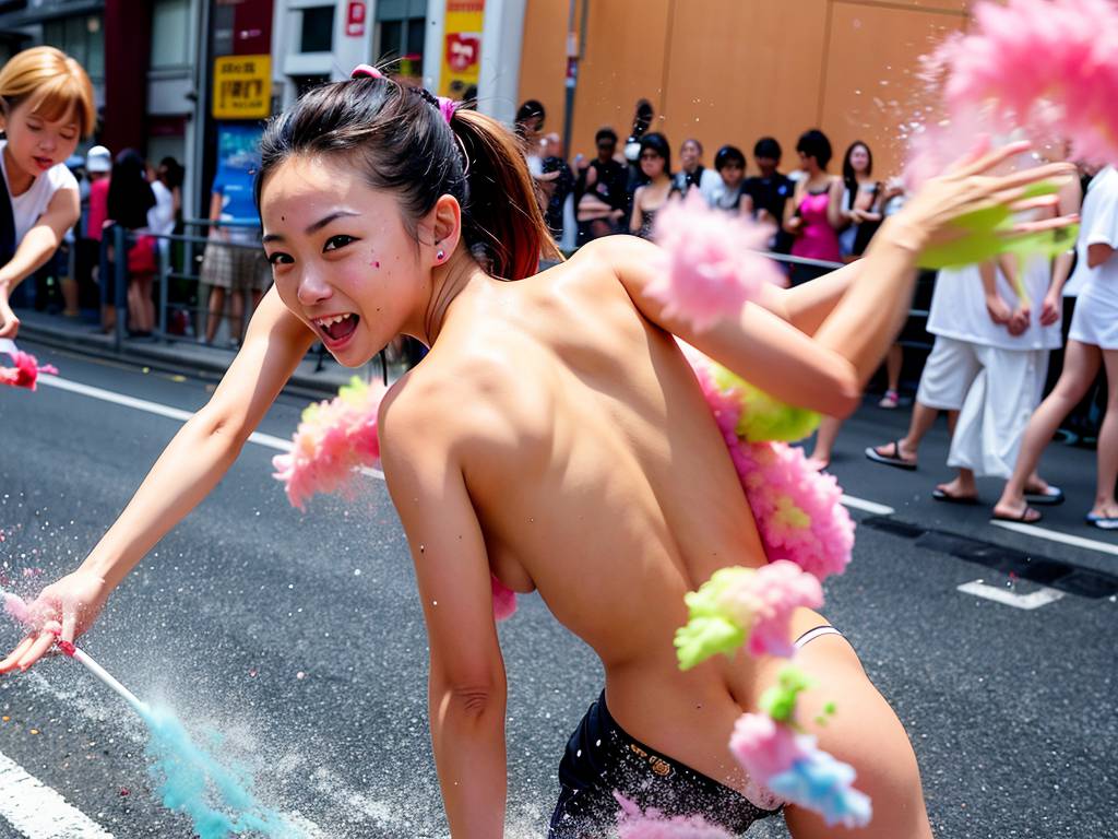 オリジナル素人 糸島市 過激フラッシュモブ 画像3