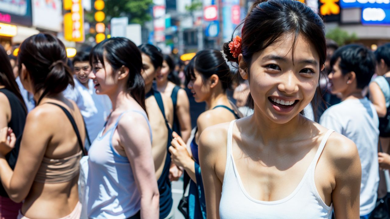 オリジナル素人　明石市　過激フラッシュモブ　画像3