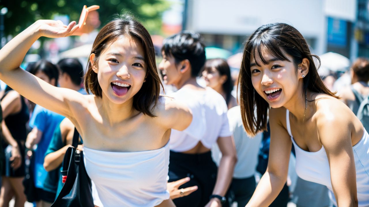 オリジナル素人　東近江市　過激フラッシュモブ　画像1