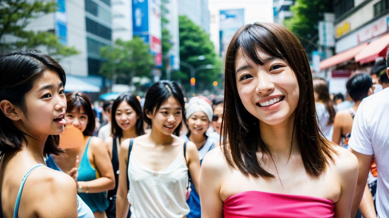 オリジナル素人　伊勢原市　過激フラッシュモブ　画像2