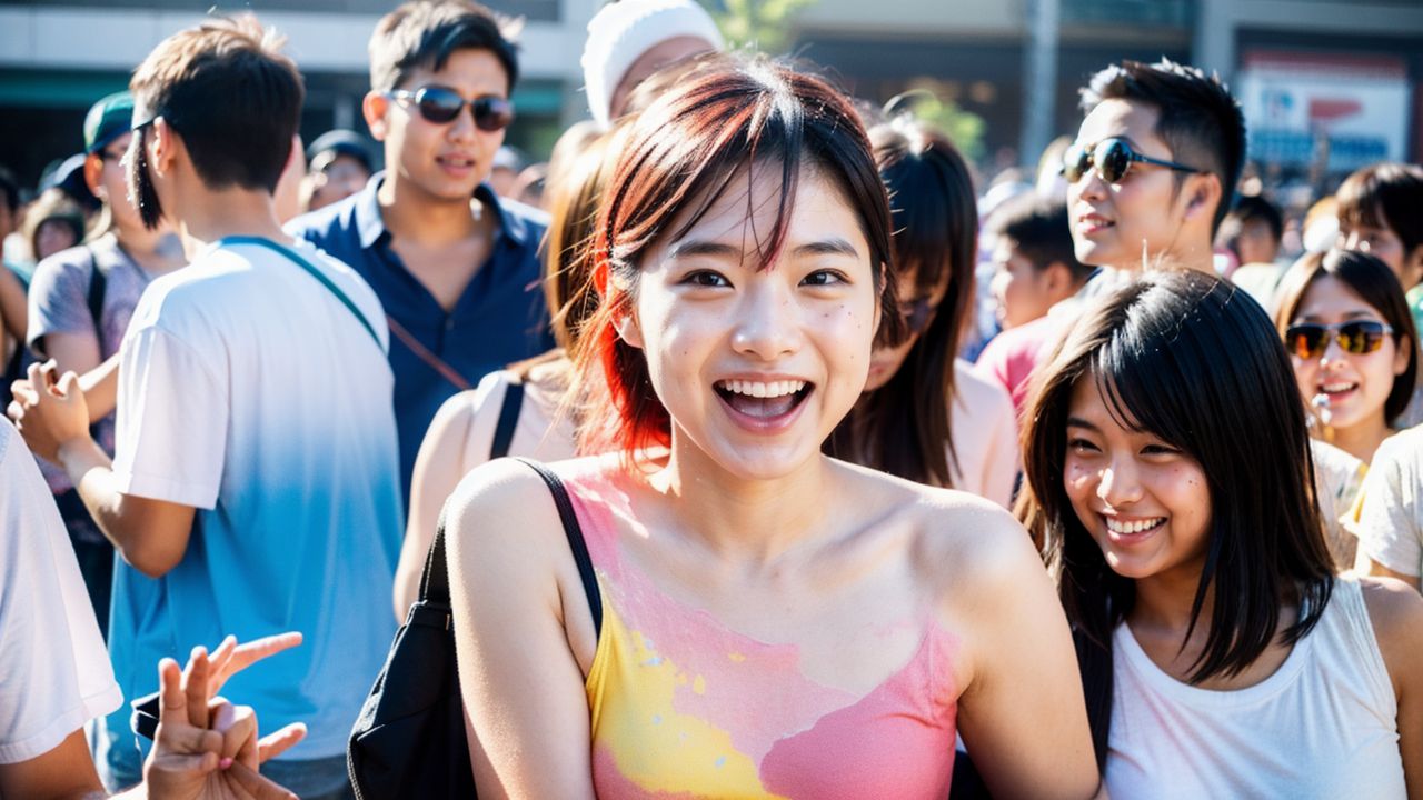 オリジナル素人　新発田市　過激フラッシュモブ　画像1