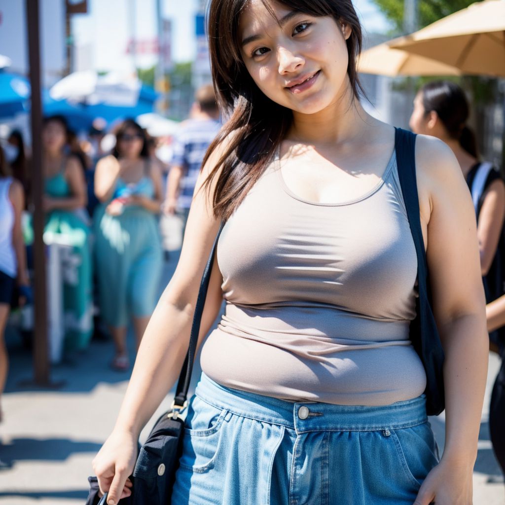 ぽっちゃり女子画像　京都府　亀岡市　2025年07月12日　ぽっちゃり女子　おデブ女子　画像