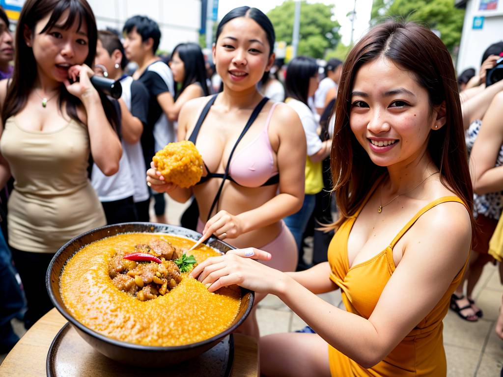 オリジナル素人　小牧市　カレーライス露出　画像3