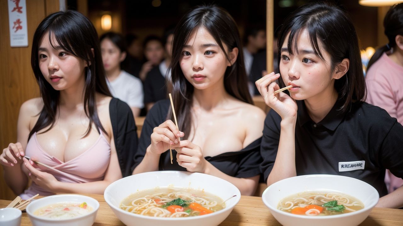 オリジナル素人 千葉県 四街道市 ラーメン露出 画像1