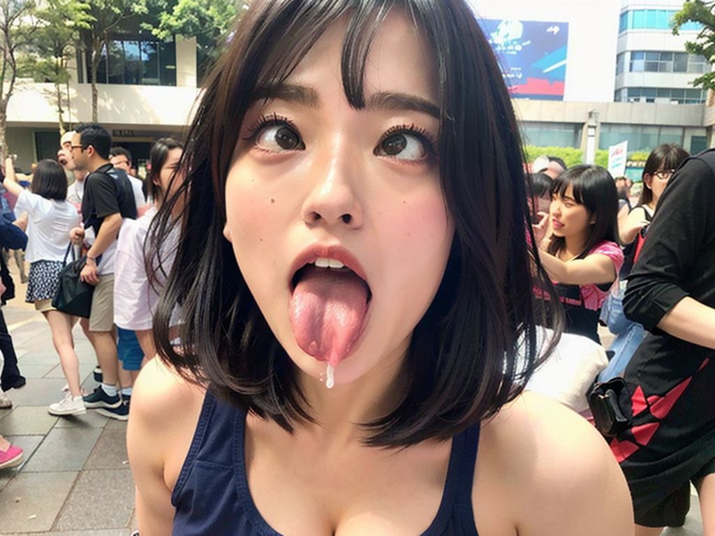 催眠術画像　大阪府　箕面市　2023年11月02日　素人催眠術　ゲリラ露出　画像