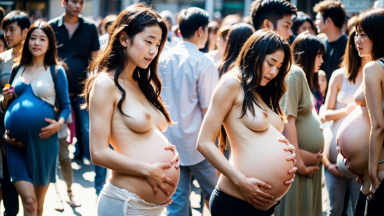 シングルマザー妊婦 露出画像 東京都 小金井市 2024年07月26日 シングルマザー妊婦 露出調教 画像