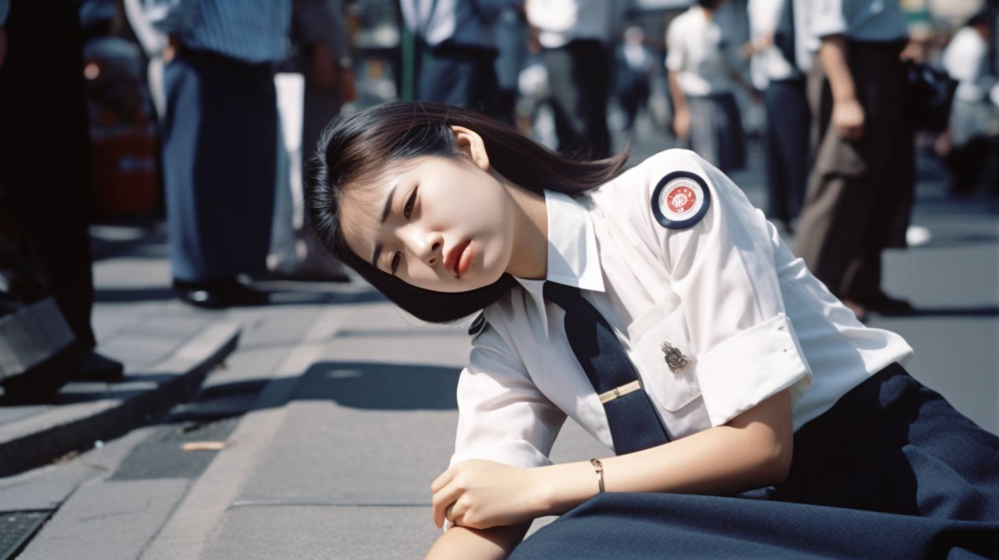 失神女子　熊本県　八代市　2023年10月08日　失神画像