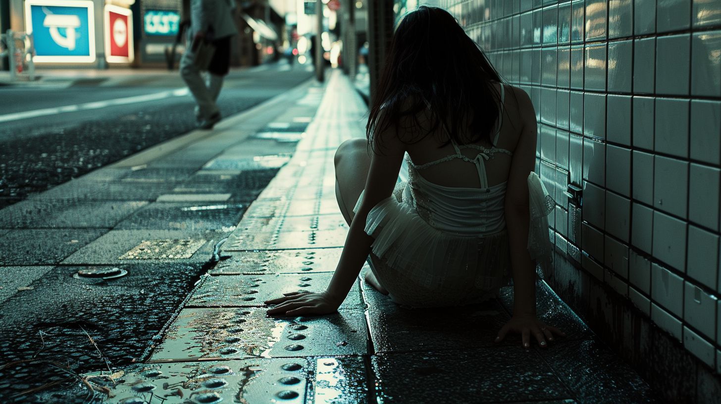 失神女子　大阪府　貝塚市　2025年03月31日　失神画像