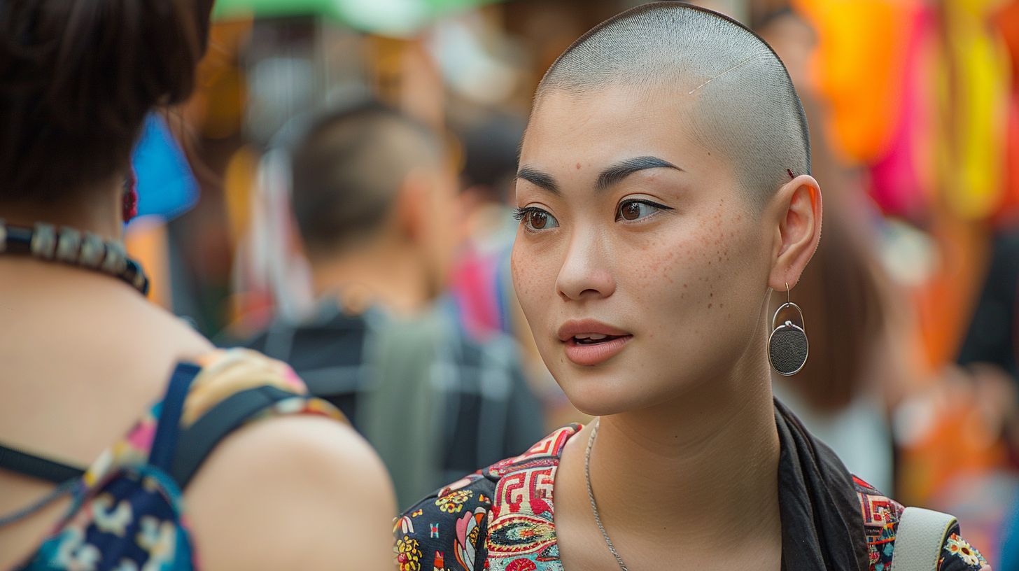坊主女子画像　静岡県　伊東市　2024年11月15日　坊主女子　剃髪女子　画像