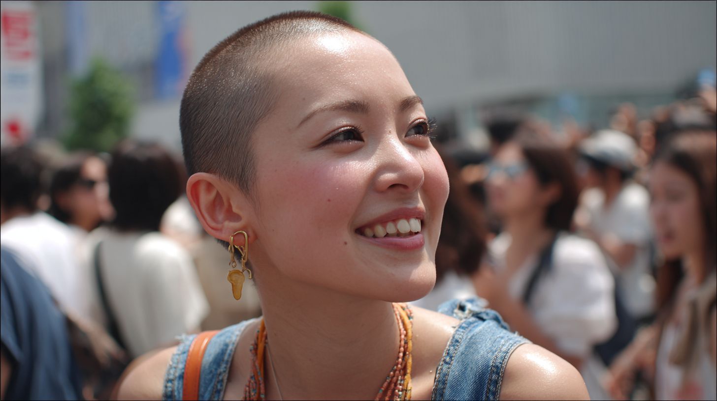 坊主女子画像 沖縄県 那覇市 2025年06月12日 坊主女子 ぼうず女子 画像