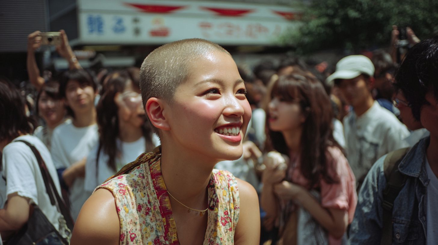 坊主女子画像　東京都　杉並区　2025年11月22日　坊主女子　剃髪女子　画像